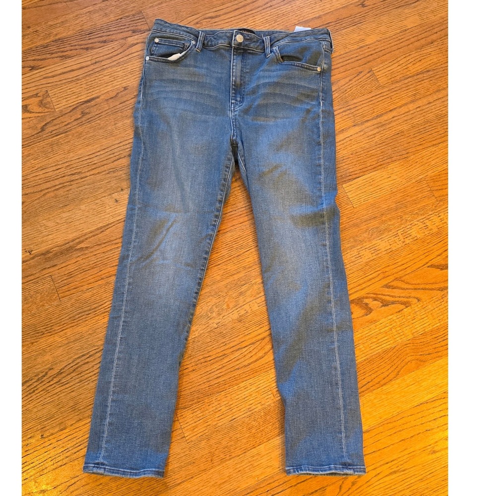 Quince Stretch High Rise Skinny Jeans Seaside Blue 31/28 KCLC004